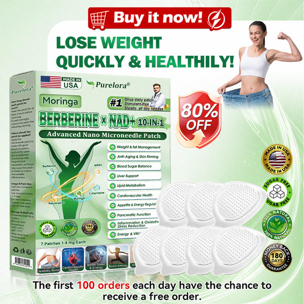 MORINGA BERBERINE X NAD+ 10-IN-1 Nano Firming Patch – Easy Daily Body Shaping & Weight Loss Support
